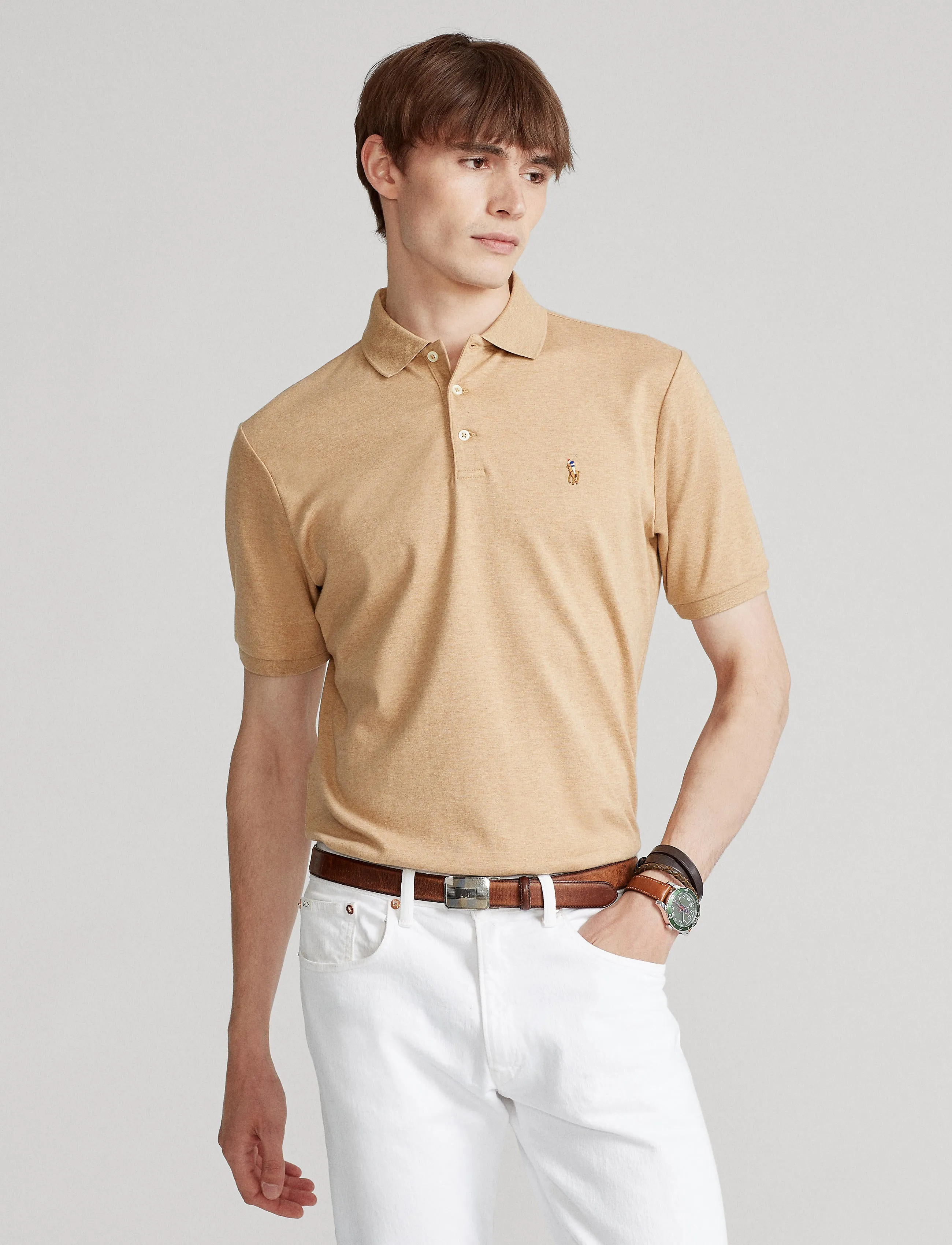 Polo Ralph Lauren Slim Fit Soft Polo Camel