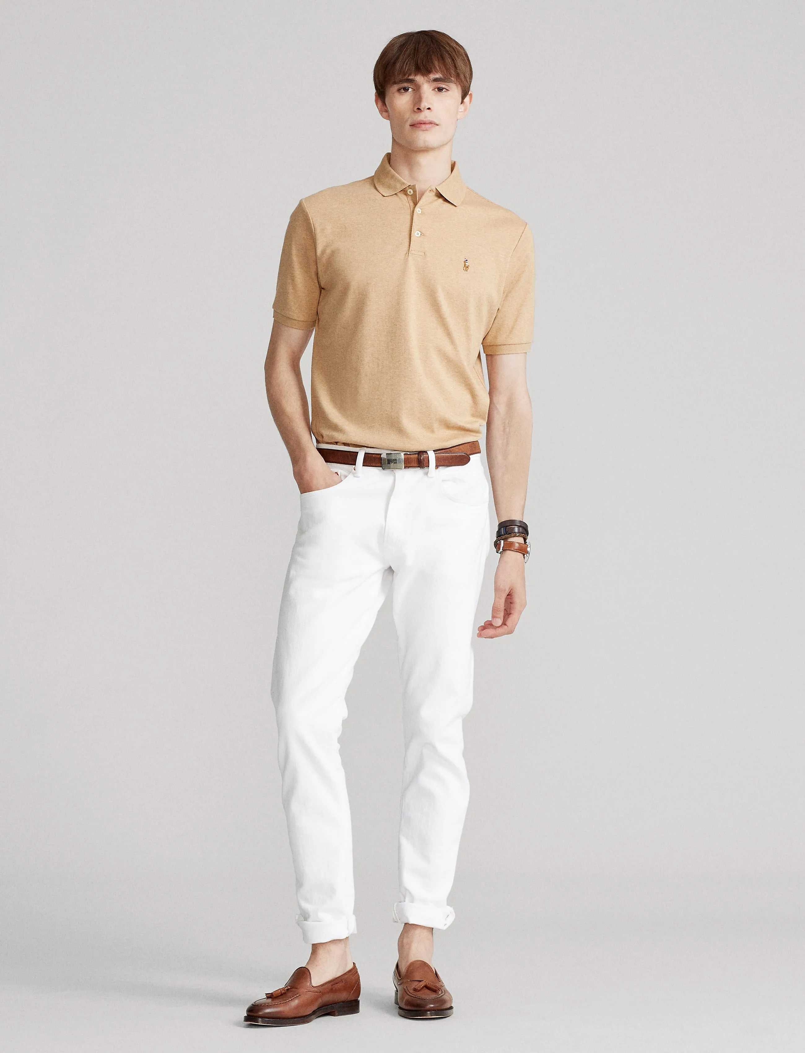 Polo Ralph Lauren Slim Fit Soft Polo Camel