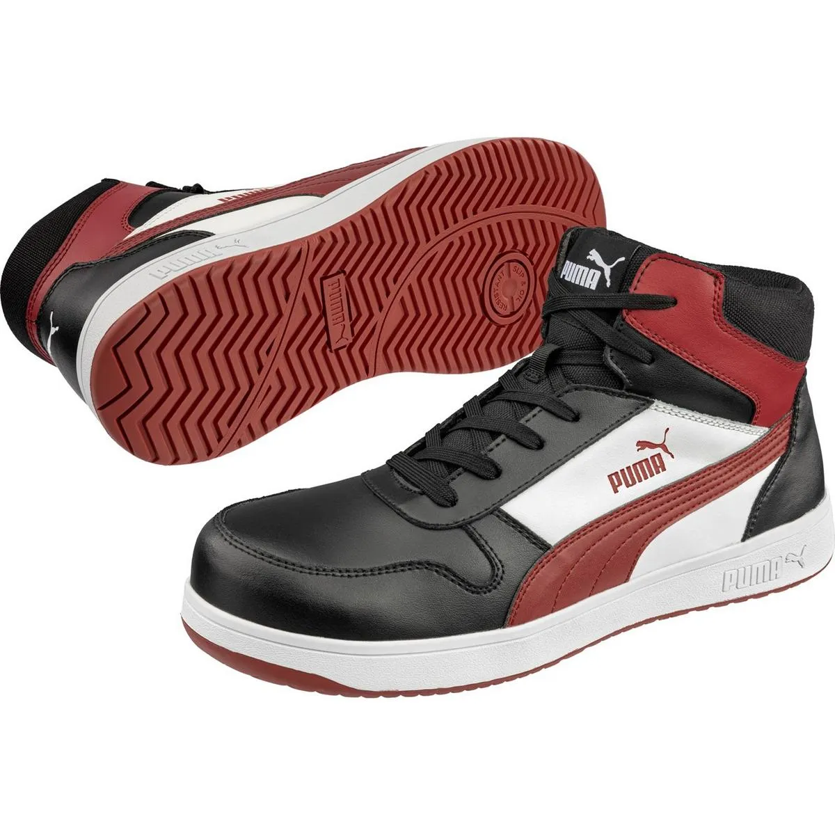 Puma Safety Frontcourt Safety Shoes Black/Red