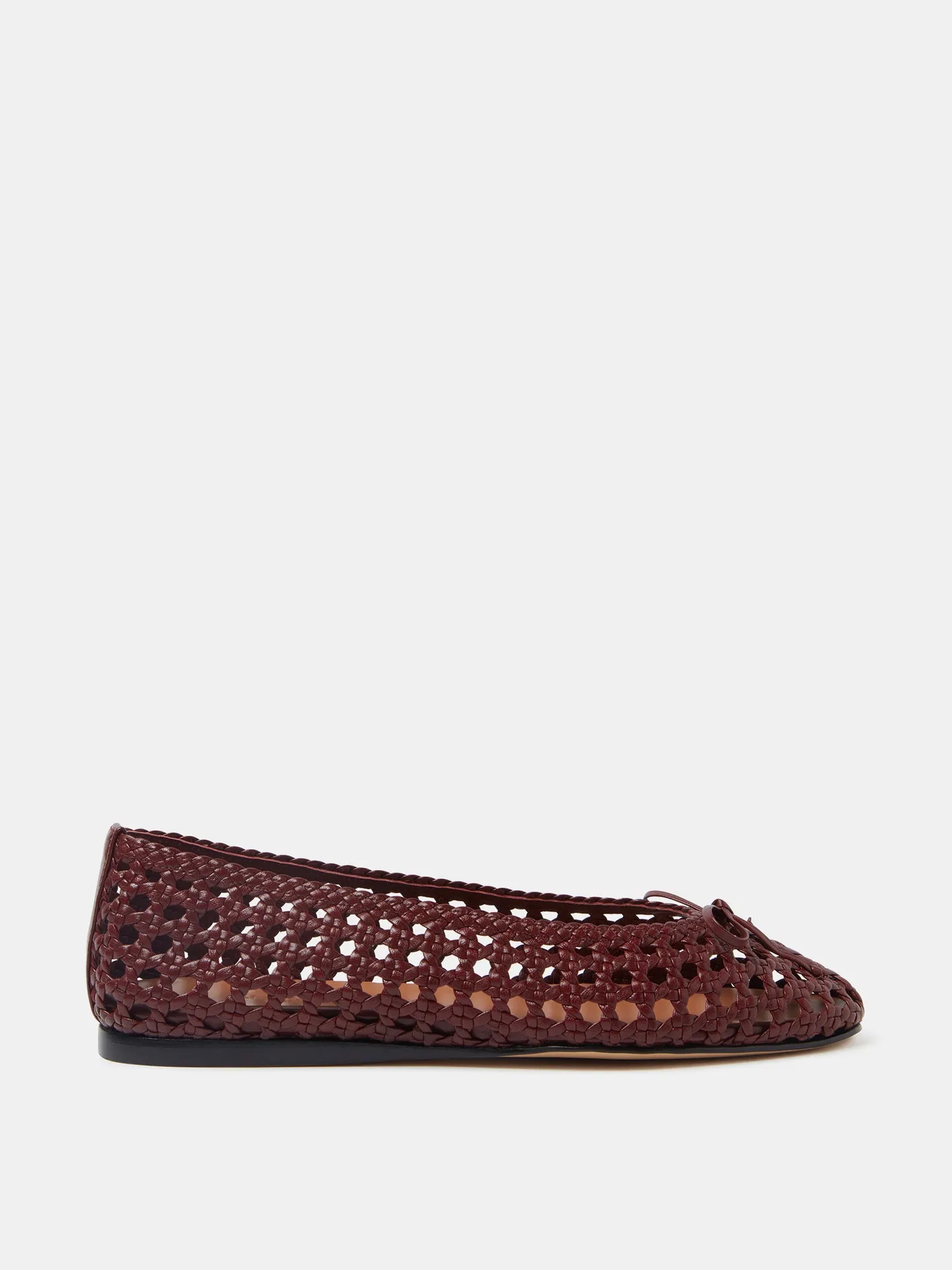 Regency Slipper / Red Woven Leather