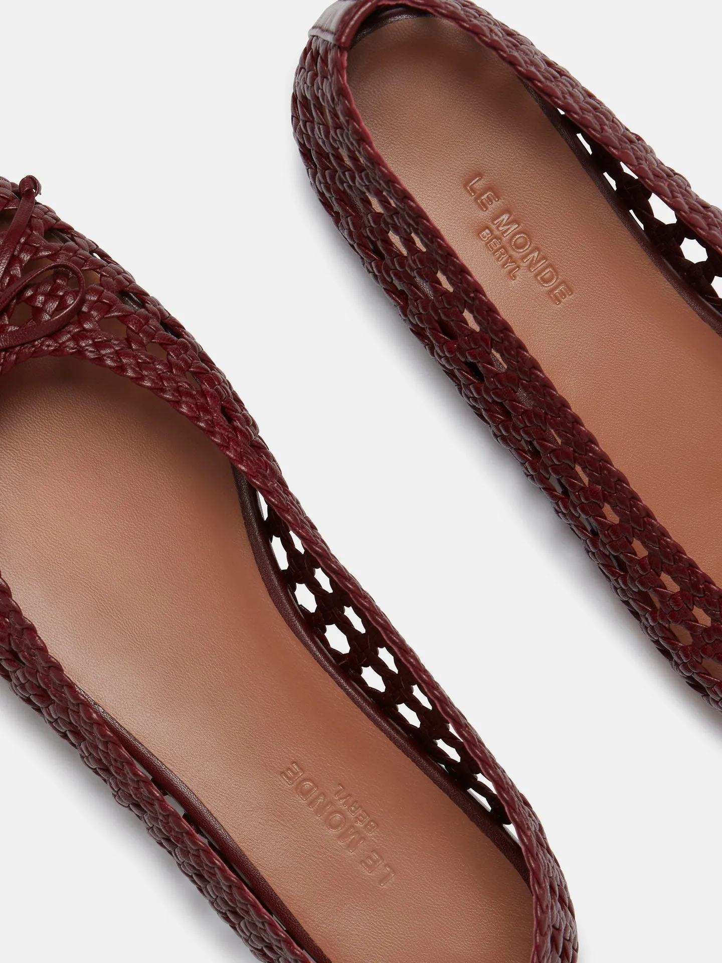 Regency Slipper / Red Woven Leather