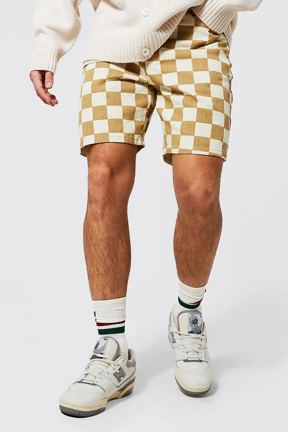 Relaxed Fit Coloured Checkerboard  