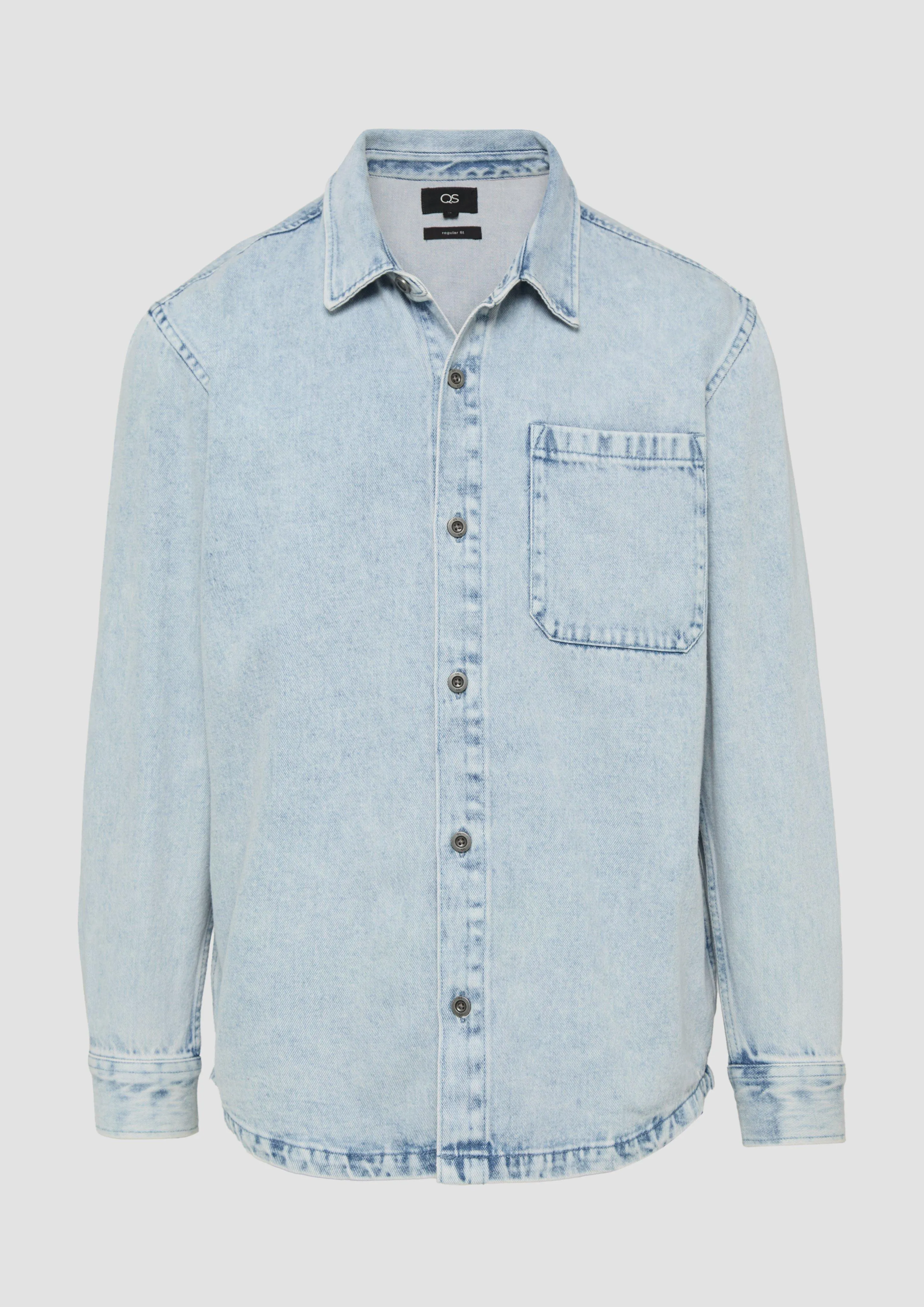 Relaxed Fit: Cotton denim shirt