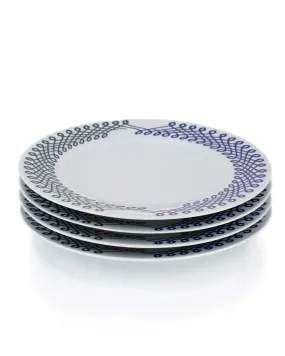 Ribbon Dinner Plates Set of 4