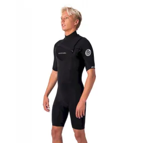 Rip Curl  Dawn Patrol Short Sleeve 2/2 mm Chest Zip Springsuit - Mute da surf - Uomo