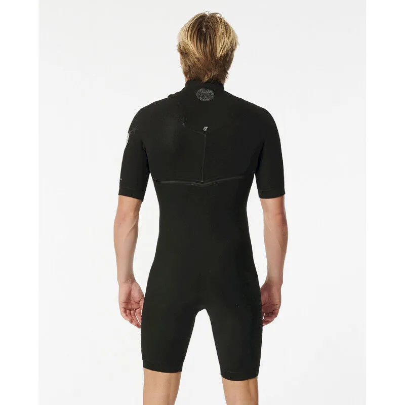 Rip Curl  E Bomb 2/2 mm Zip Free Short Sleeve Springsuit - Mute da surf - Uomo