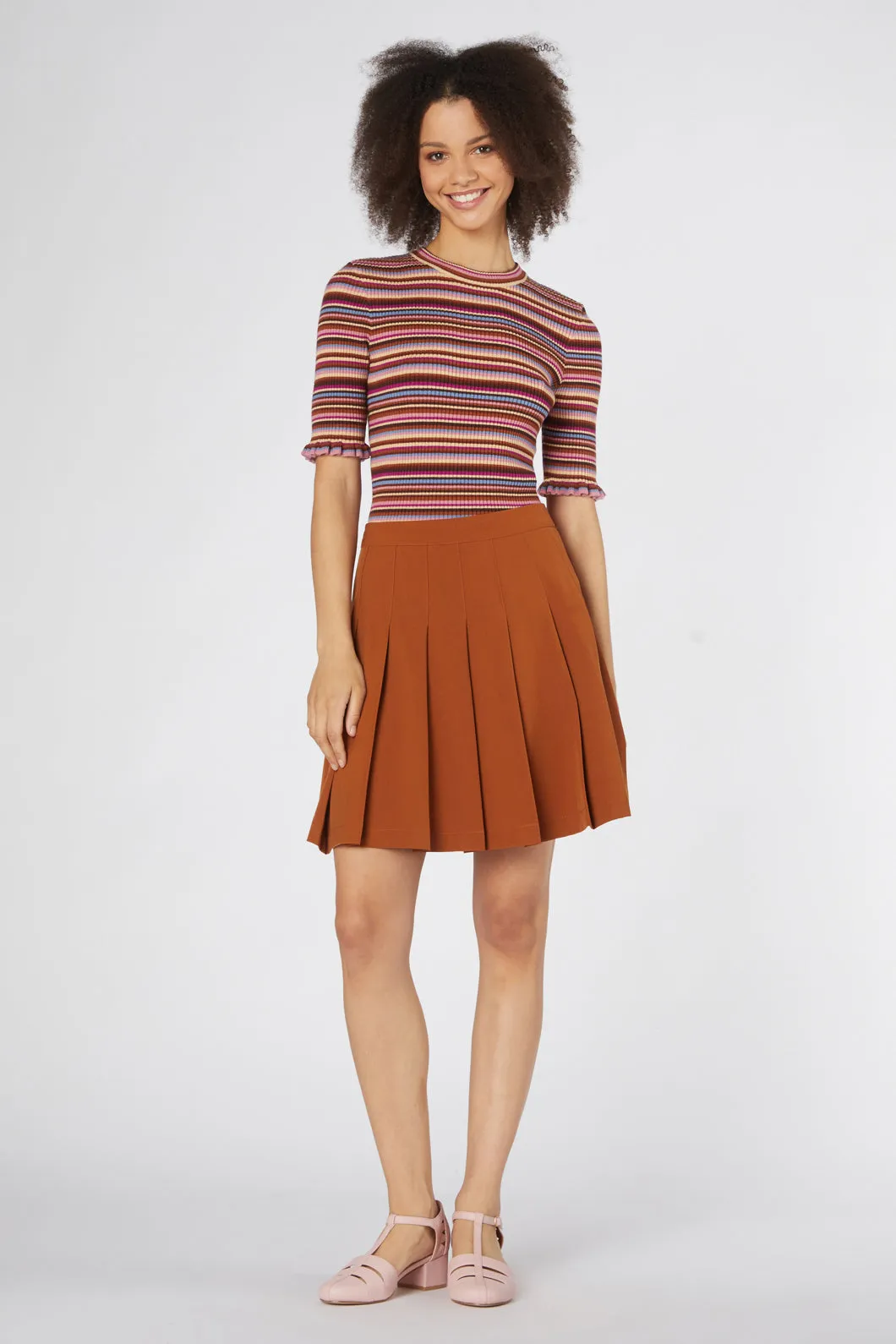 Rita Pleated Mini Skirt