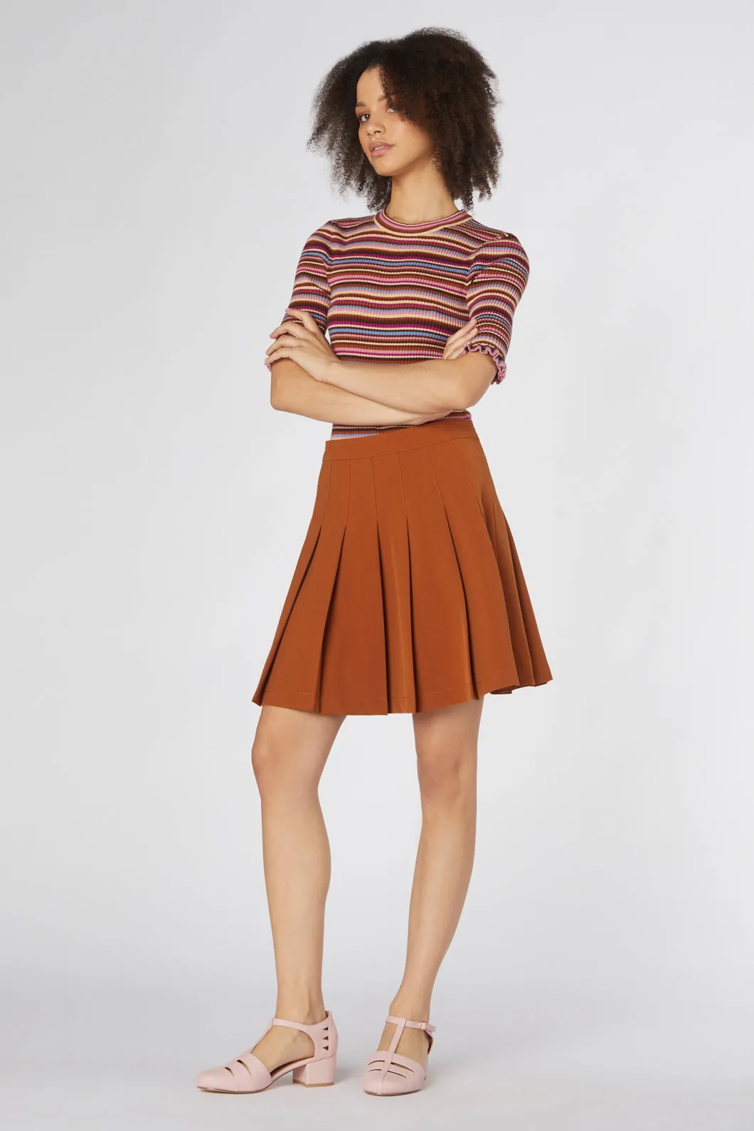 Rita Pleated Mini Skirt