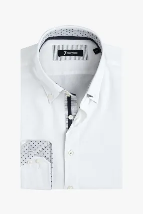 Roma Iconic Satin Man Shirt White