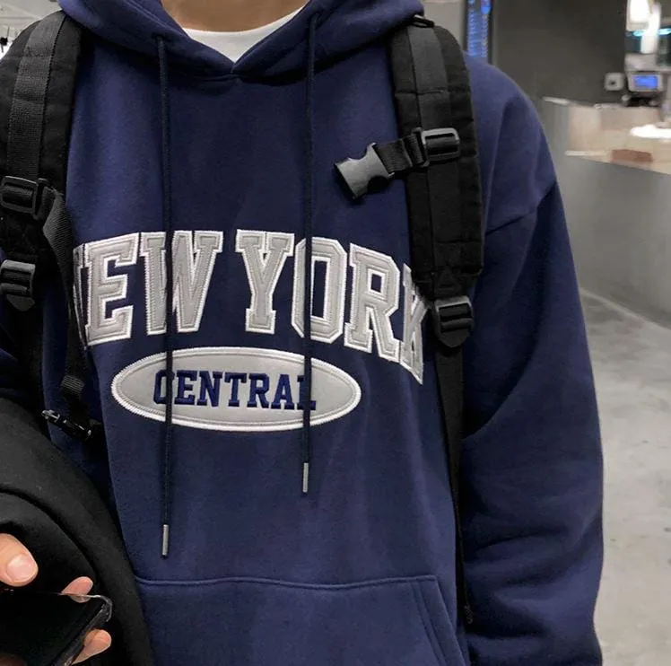 RT No. 4301 NEW YORK LETTERED HOODIE