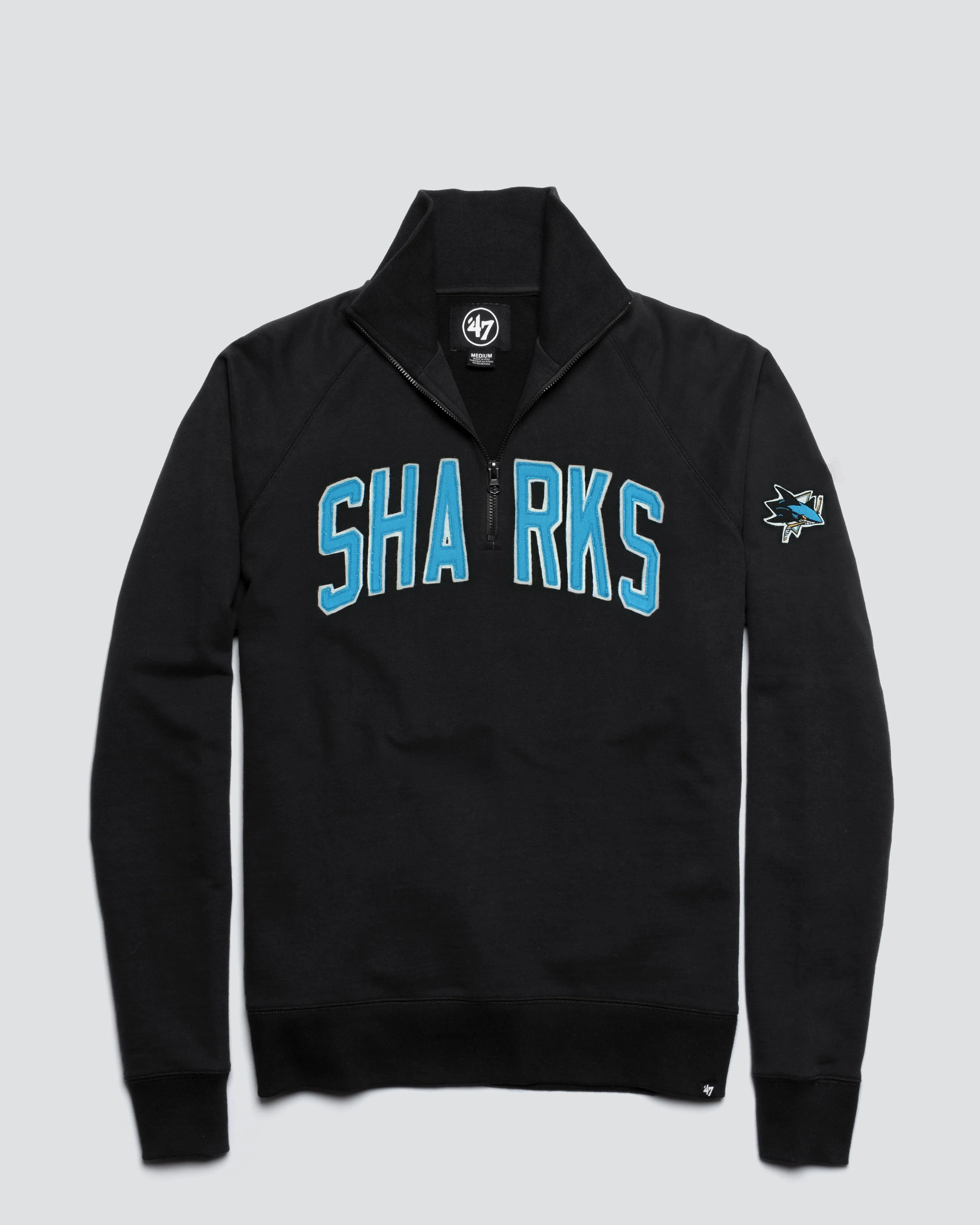 SAN JOSE SHARKS BANKS '47 HARRIS SCRIMMAGE 1/4 ZIP