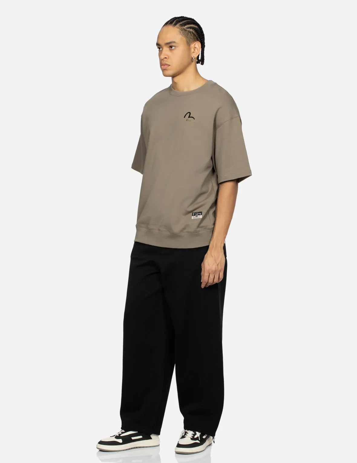 Seagull Embroidery Fashion Fit Sweatpants