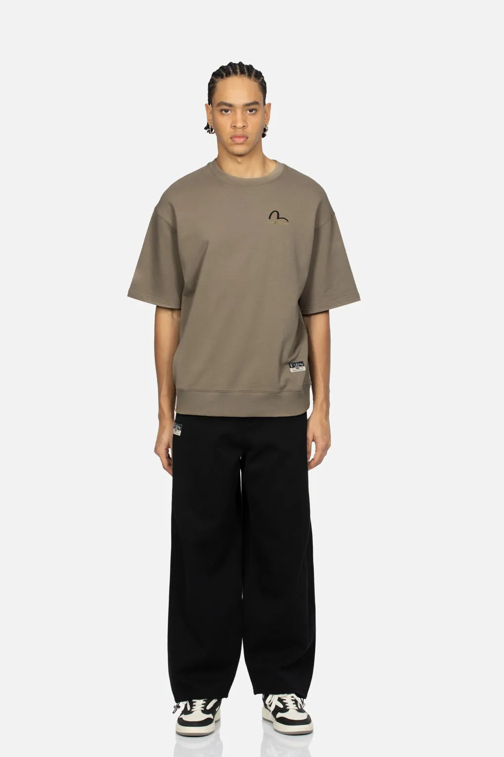 Seagull Embroidery Fashion Fit Sweatpants