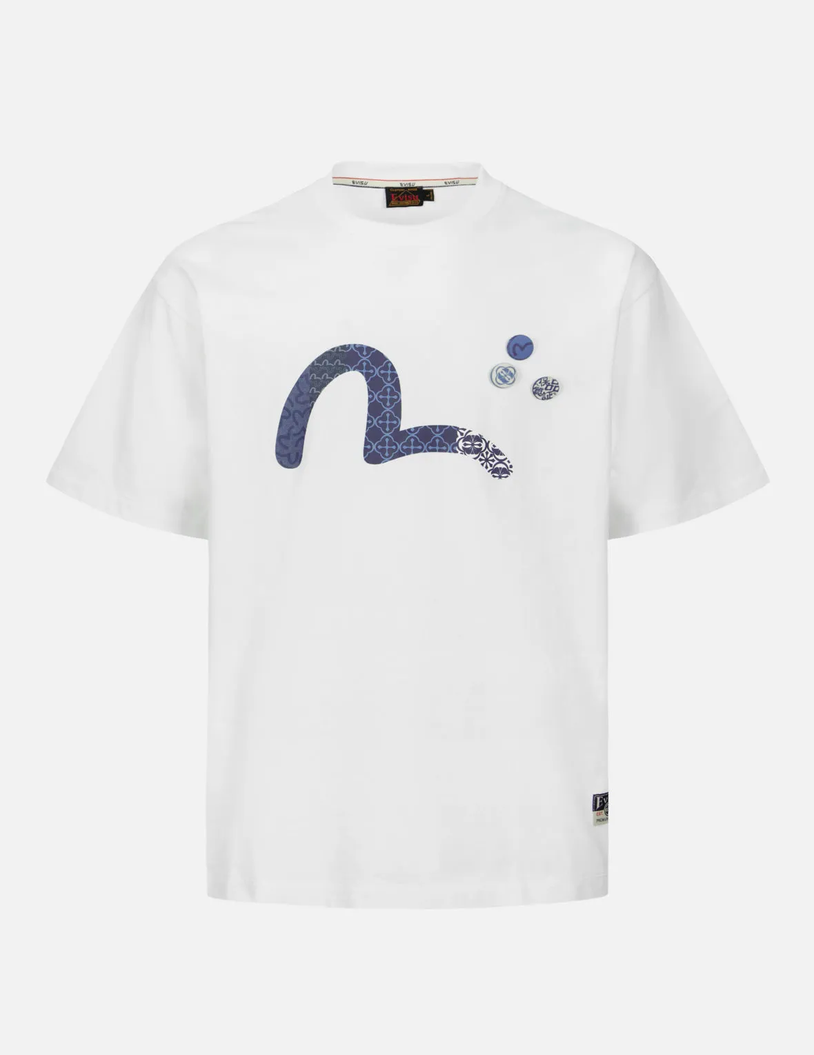 Seagull Print with Pins Relax Fit T-shirt