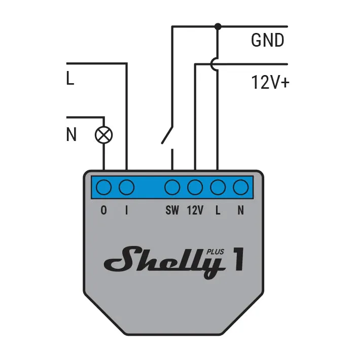 Shelly Plus 1 WiFi Relay Switch 1+ Smart Bluetooth