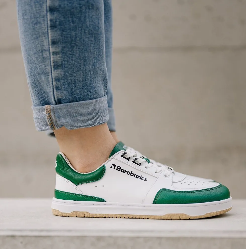 shoes Barebarics Wave - White & Dark Green