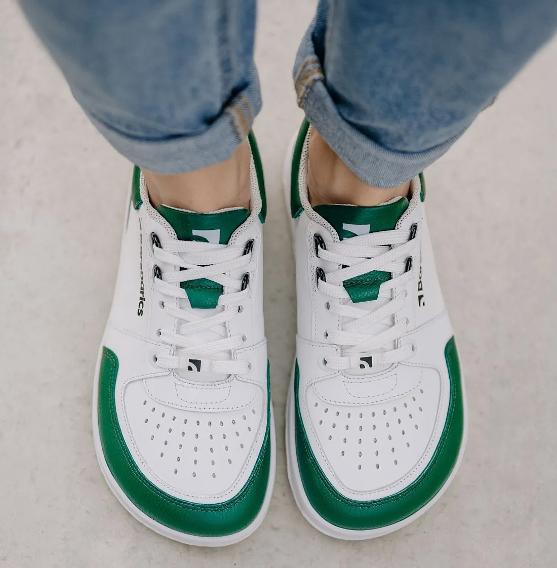 shoes Barebarics Wave - White & Dark Green