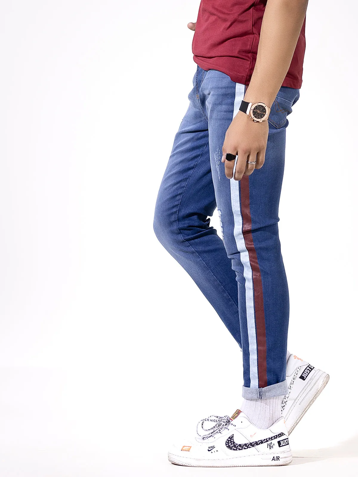 Skinny Fit Striped Jeans - FMBP20-005