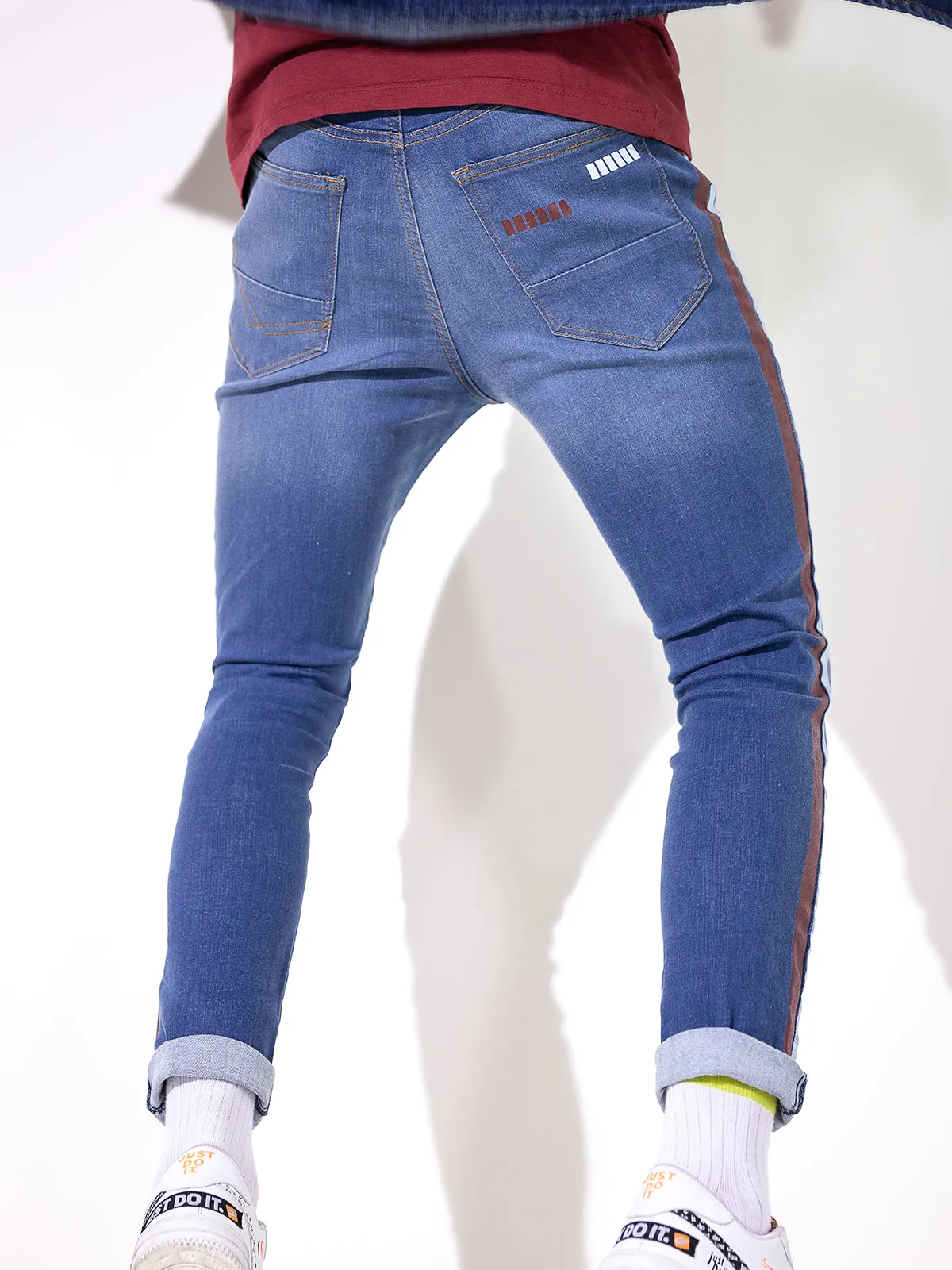 Skinny Fit Striped Jeans - FMBP20-005