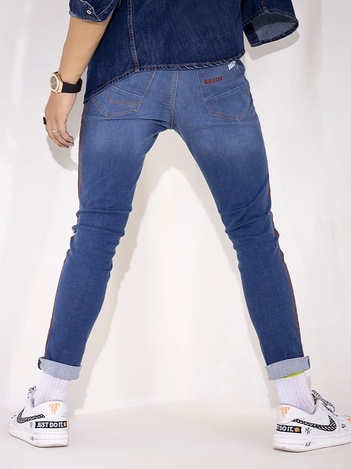 Skinny Fit Striped Jeans - FMBP20-005