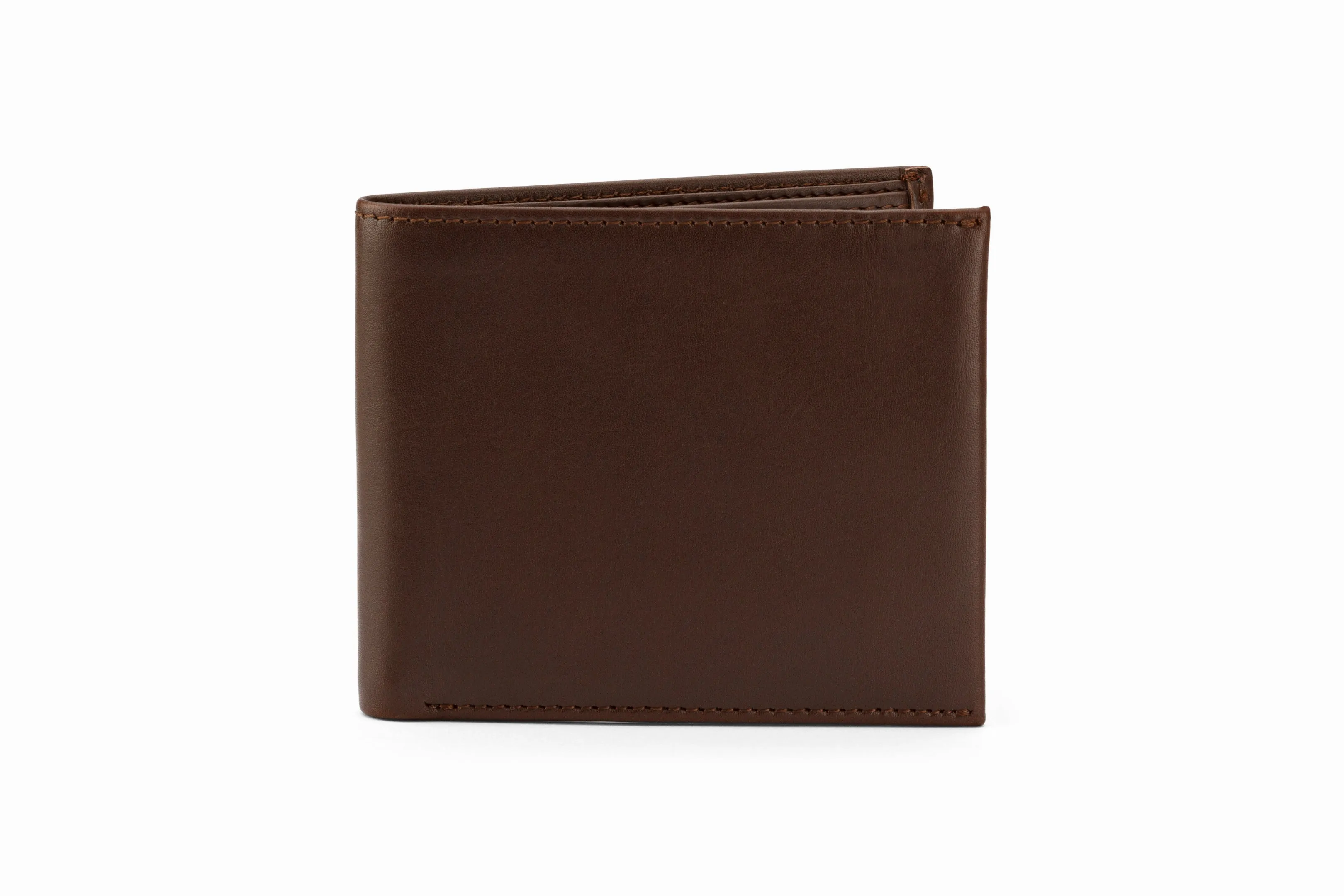 Slim Leather Wallet - Dark Brown