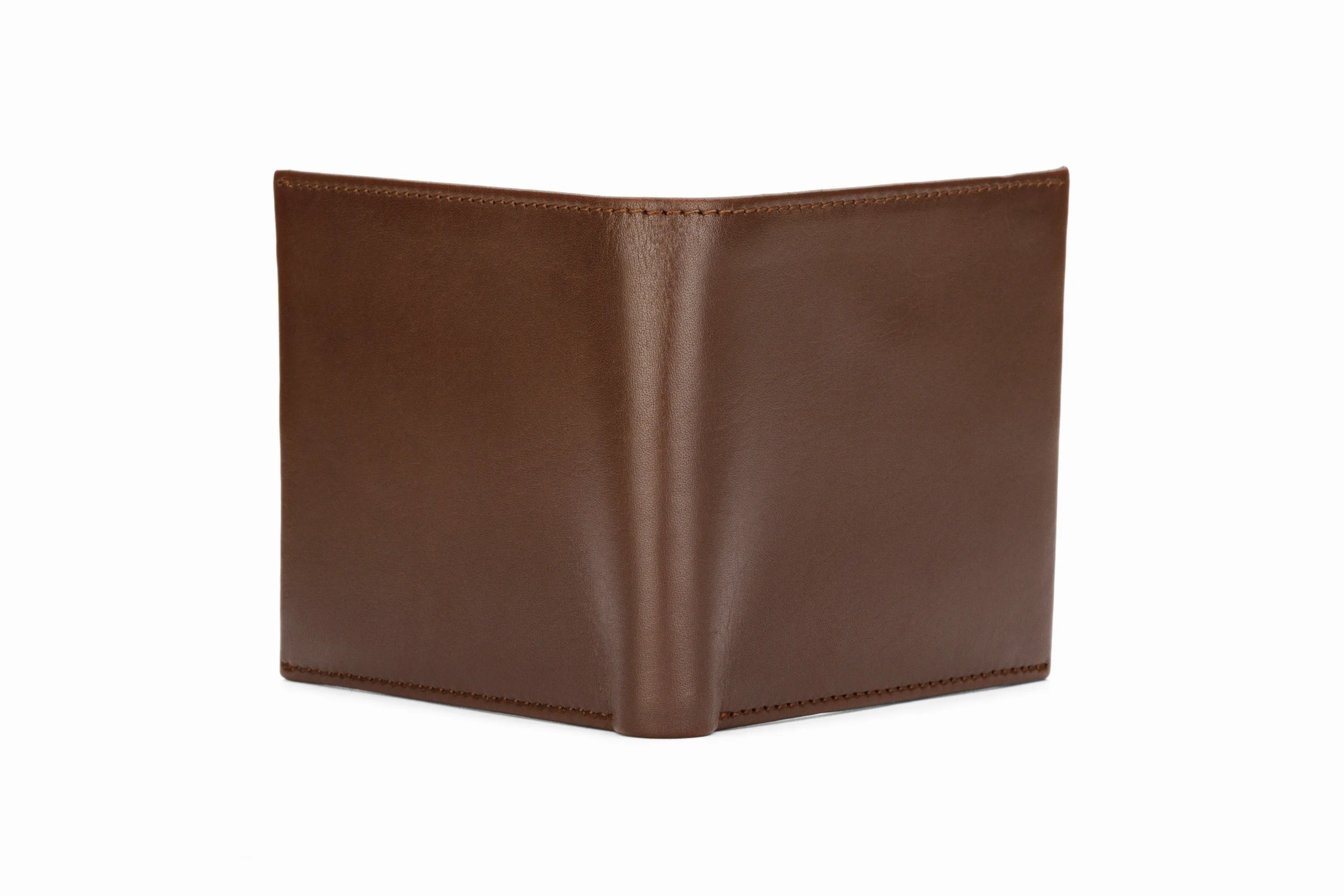 Slim Leather Wallet - Dark Brown