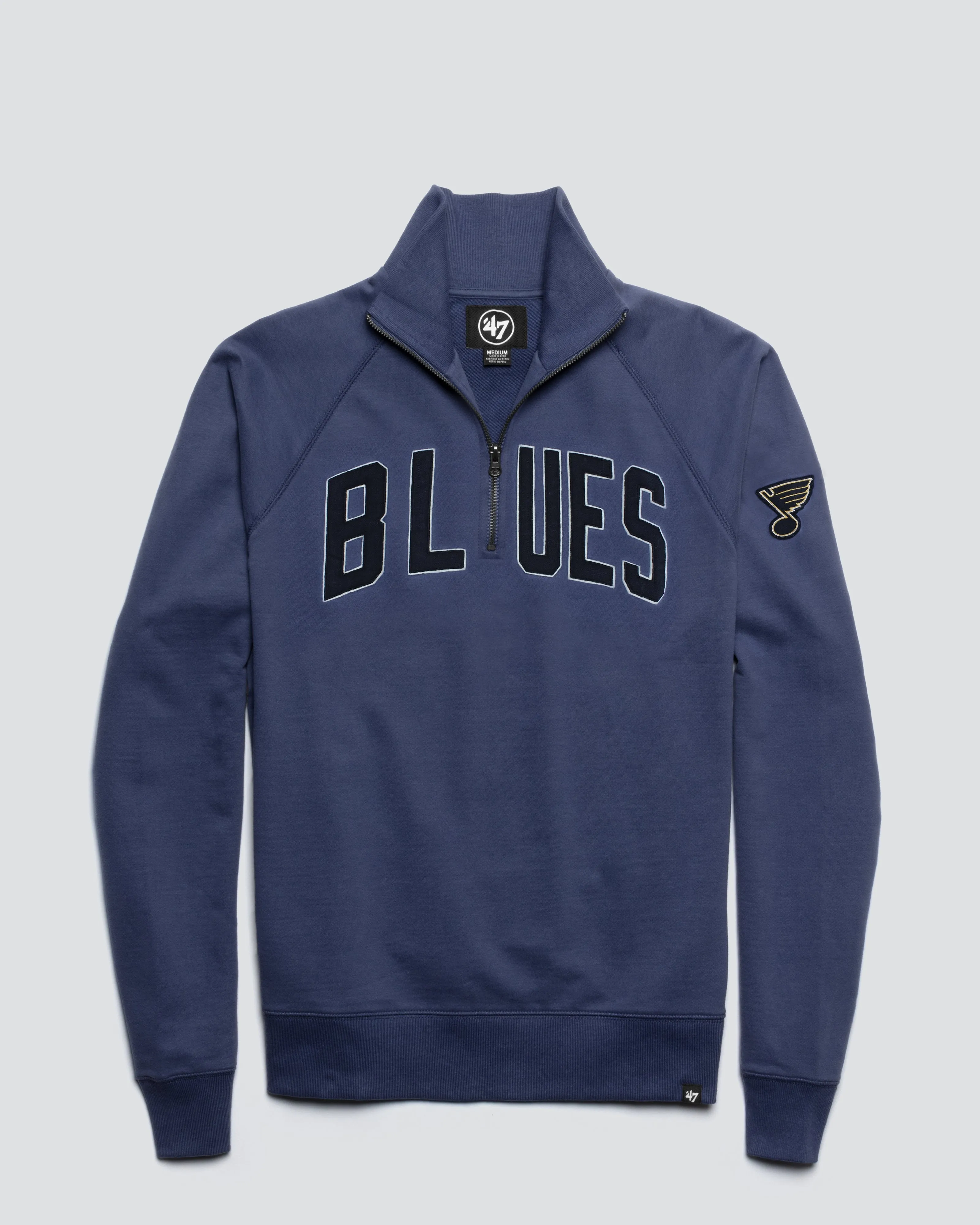 ST. LOUIS BLUES BANKS '47 HARRIS SCRIMMAGE 1/4 ZIP