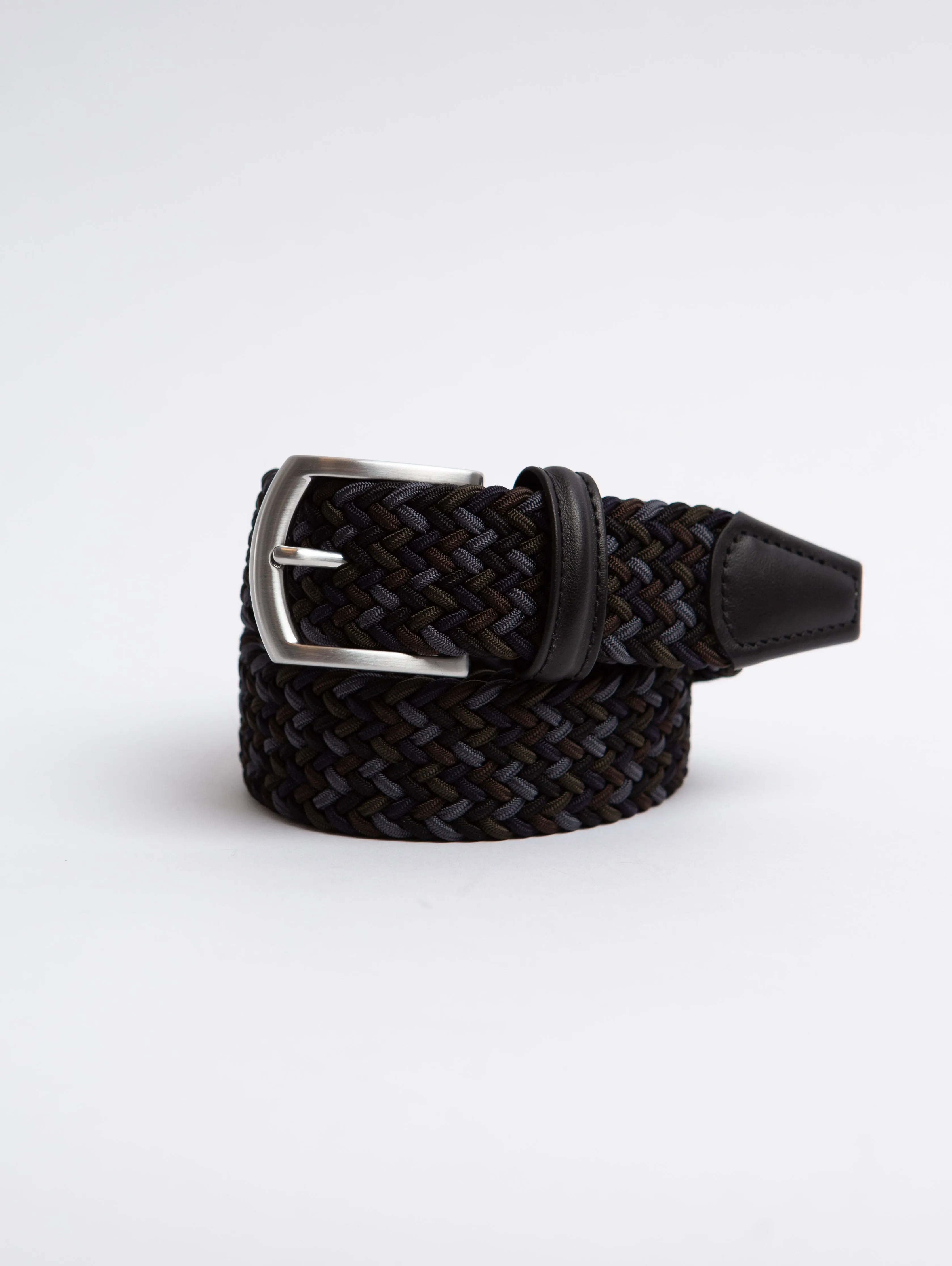 Stretch Woven Belt - Navy Multi