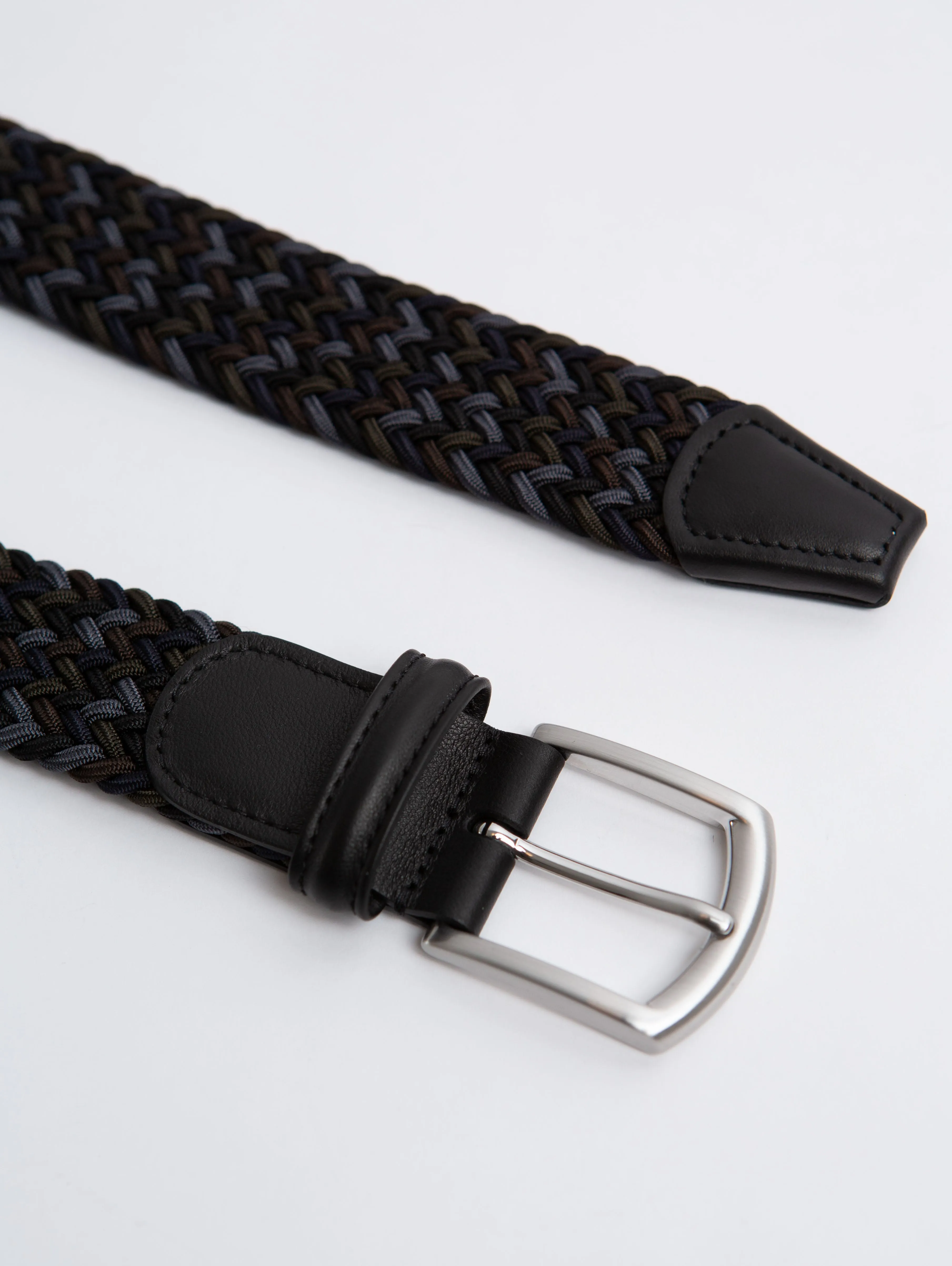 Stretch Woven Belt - Navy Multi