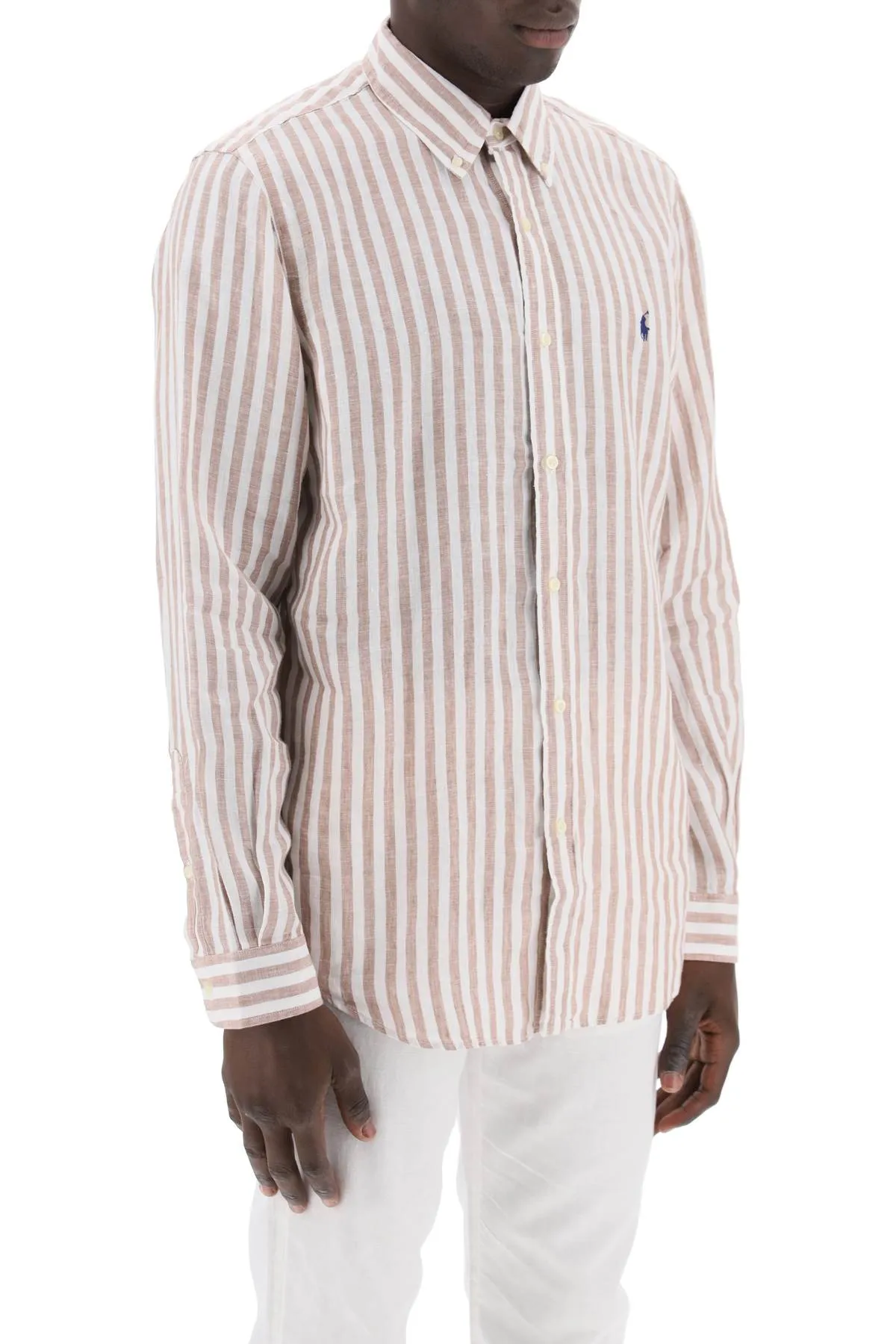 striped custom-fit shirt