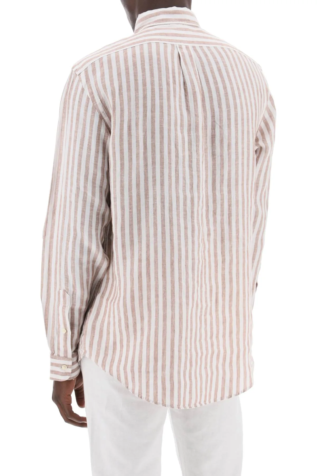 striped custom-fit shirt