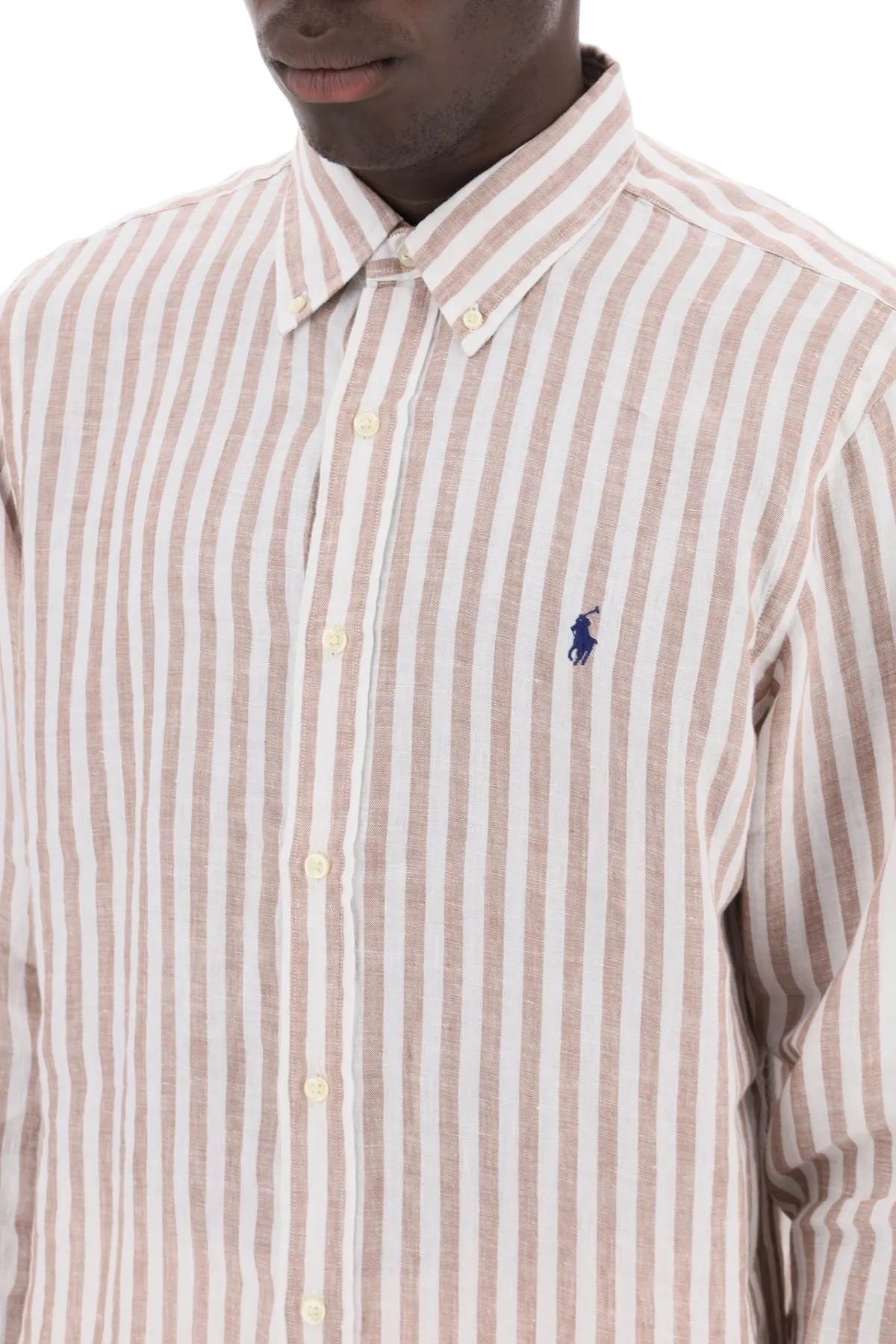 striped custom-fit shirt