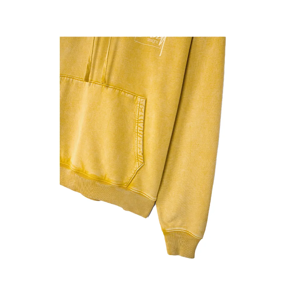 Stüssy Dyed Designs Hoodie Yellow 118485_YLW