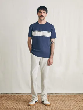 Surf Stripe Sunwashed Tee (Tall) - Dune Navy