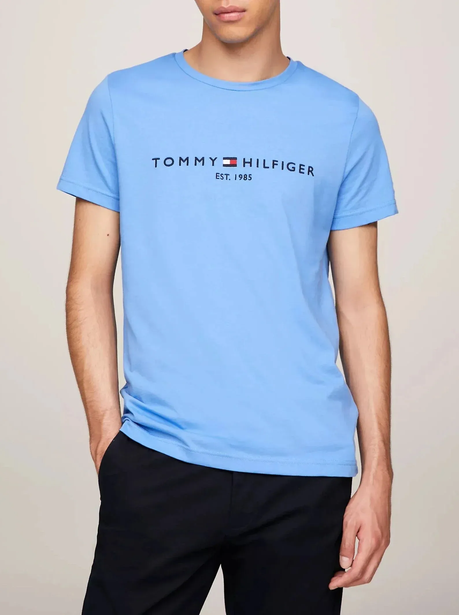 T-shirt Slim Fit ricamo Tommy Hilfiger