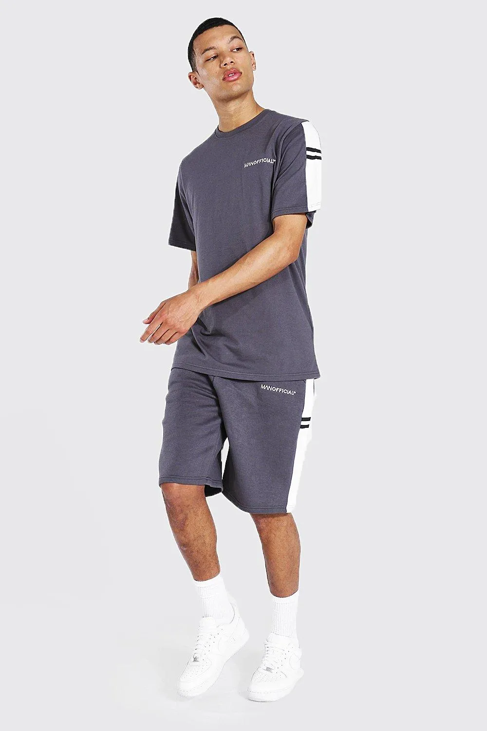 Tall Official T-shirt Short Set | boohooMAN UK