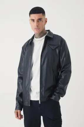 Tall PU Lined Harrington Jacket