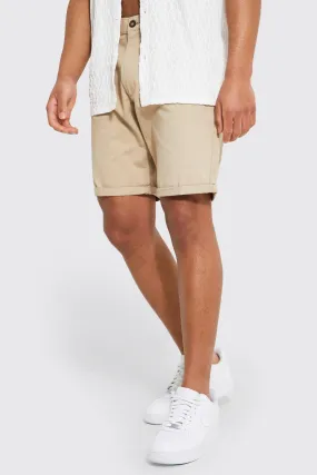 Tall Slim Fit Chino Short | boohooMAN UK