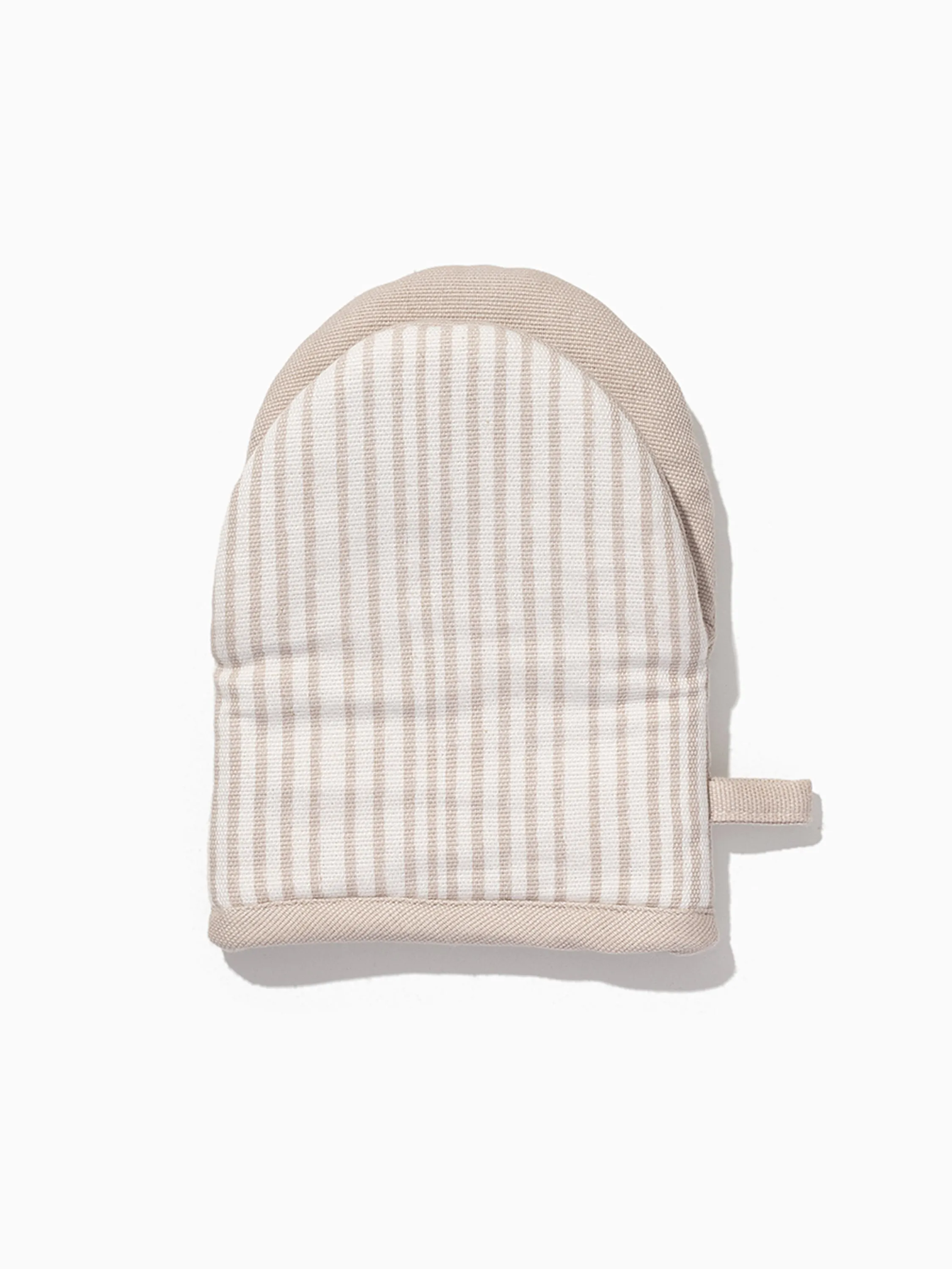 Tan Striped Mini Oven Mitt (set of 2)