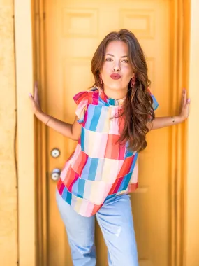 Tatum Color Blocks Top