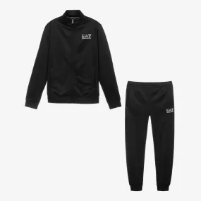 Teen Boys Black Logo Tracksuit