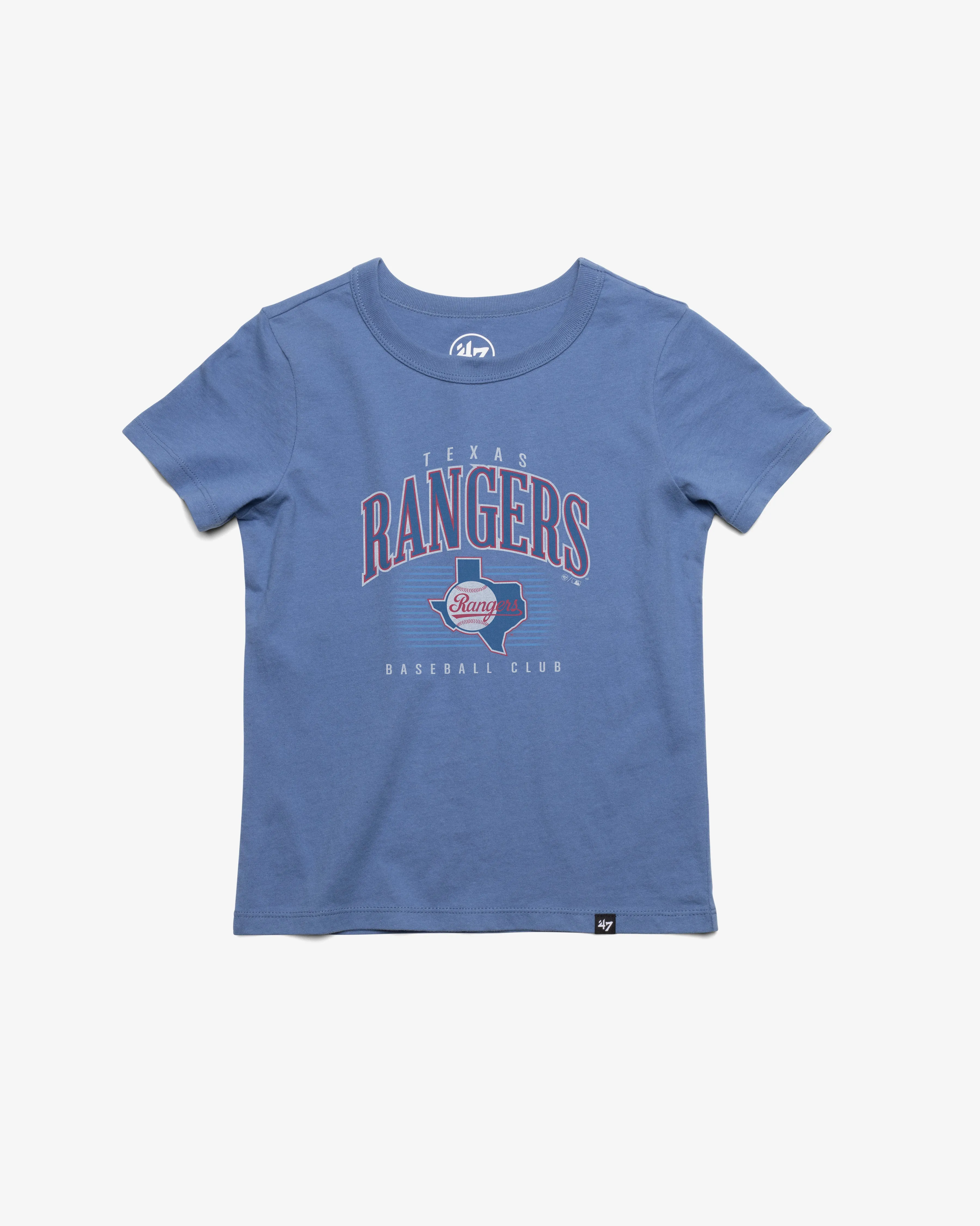 TEXAS RANGERS COOPERSTOWN DOUBLE HEADER '47 FRANKLIN TEE KIDS