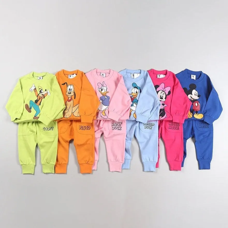 Toddler Disney Friends Sweatshirt and Jogger Pants Set (2-7y) - 6 Colors