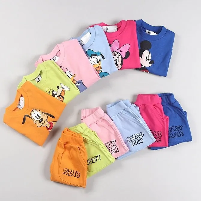 Toddler Disney Friends Sweatshirt and Jogger Pants Set (2-7y) - 6 Colors