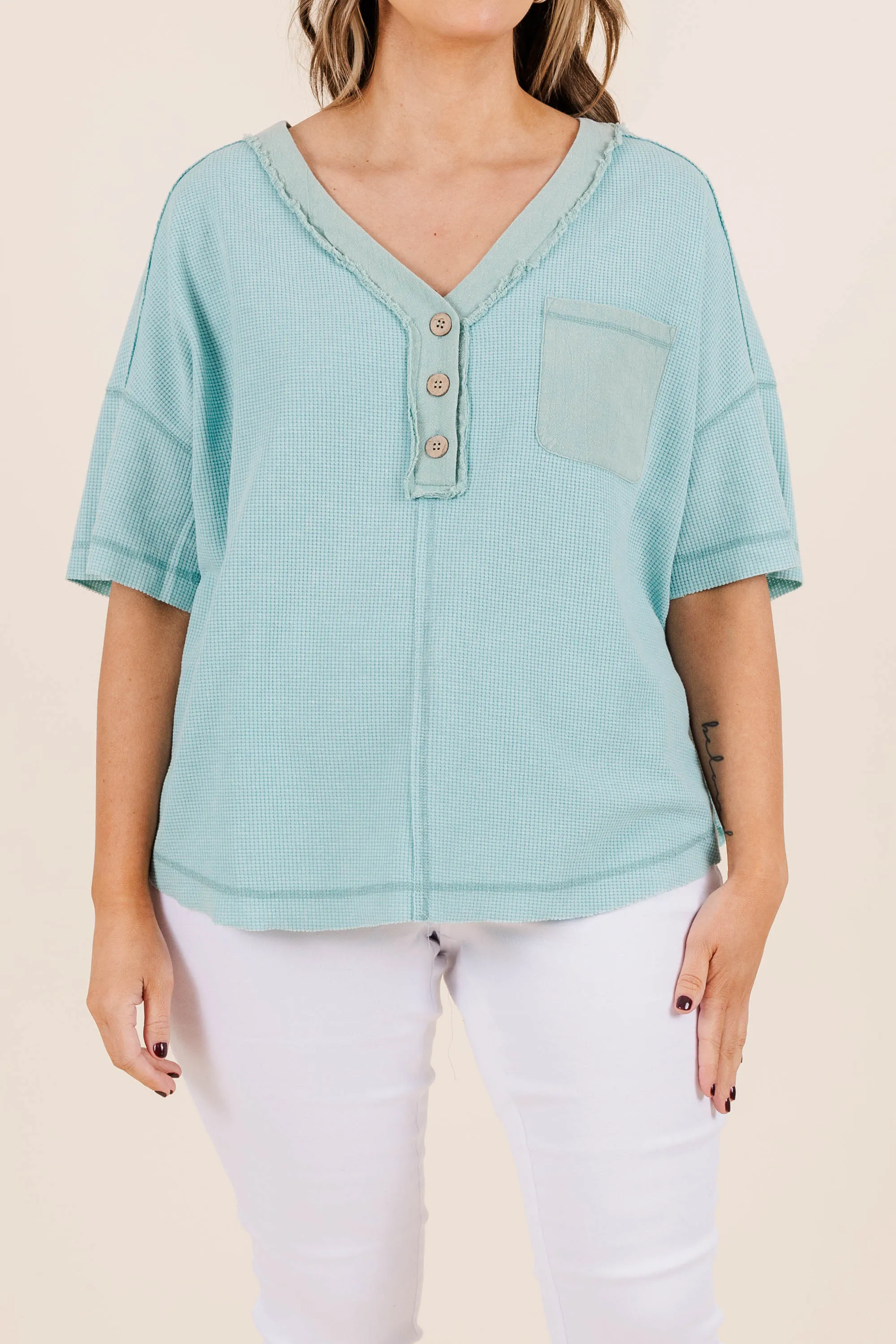 Too Chic Top, Blue