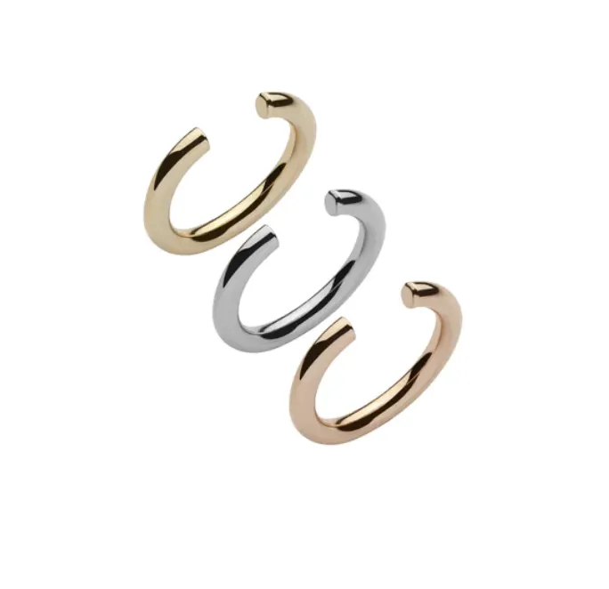 TRI-COLOR THREAD EAR CUFF SET