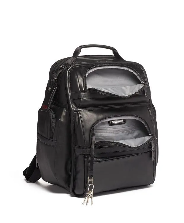 Tumi Brief Pack Leather 1173431041 Black Leather