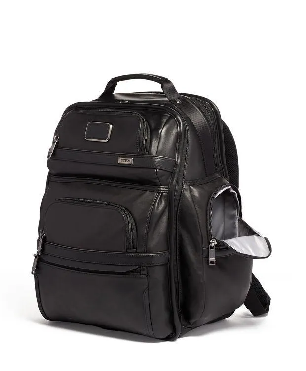 Tumi Brief Pack Leather 1173431041 Black Leather