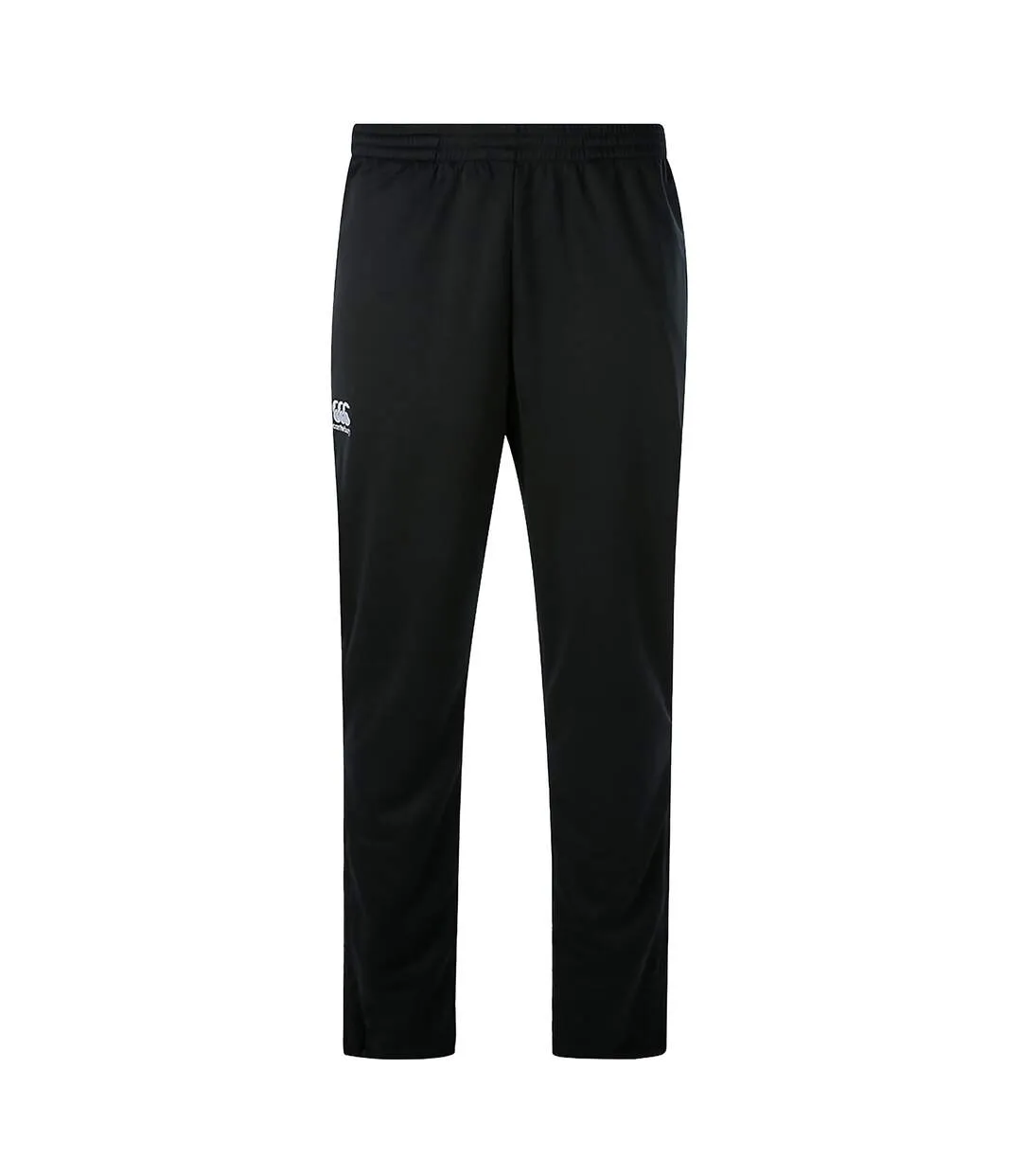 Unisex adult stretch tapered tracksuit bottoms black Canterbury