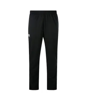 Unisex adult stretch tapered tracksuit bottoms black Canterbury